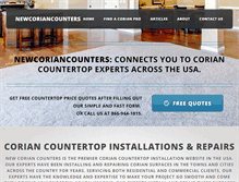 Tablet Screenshot of newcoriancounters.com